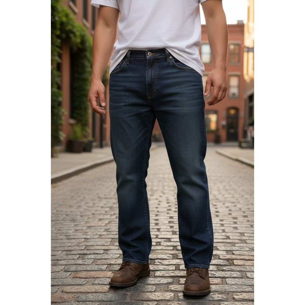 Dickies Men's Straight Leg Denim Blue Jeans Size 42
